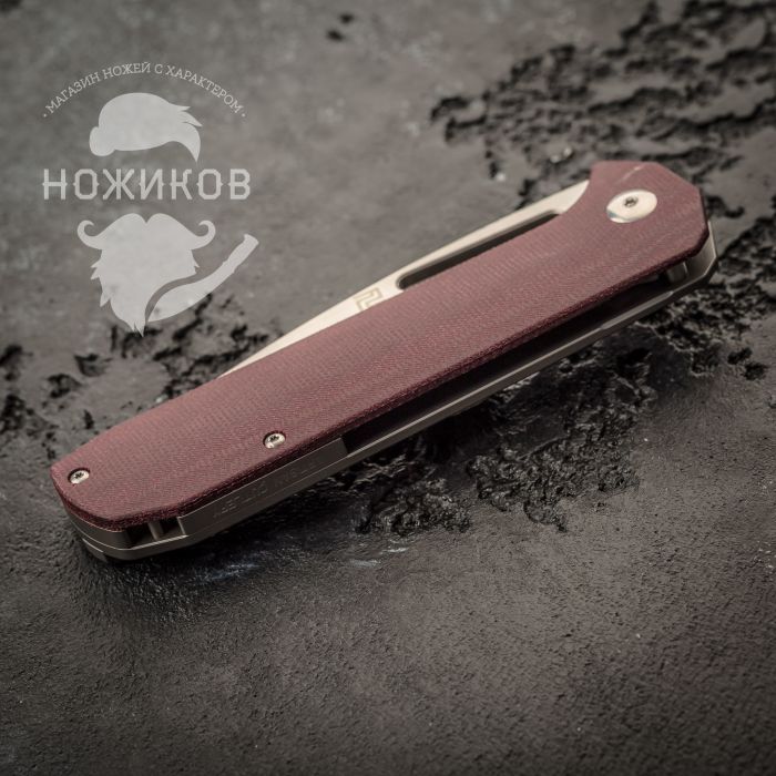 Складной нож Artisan Arion, сталь S35VN, Micarta/Titanium