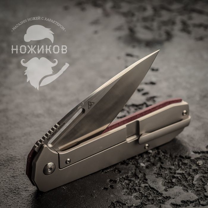 Складной нож Artisan Arion, сталь S35VN, Micarta/Titanium