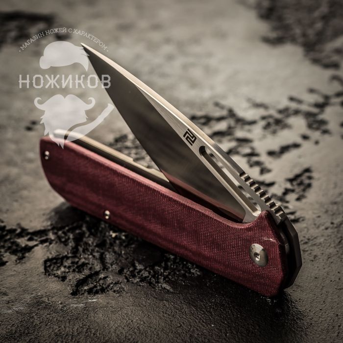 Складной нож Artisan Arion, сталь S35VN, Micarta/Titanium