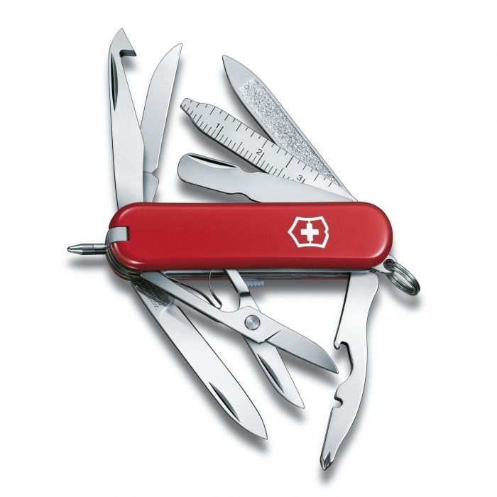 Нож перочинный Victorinox MiniChamp, сталь X55CrMo14, рукоять Cellidor®, красный